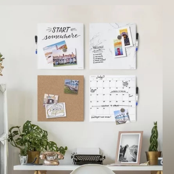 Square Cork Bulletin Board, 14" x 14 - Picture 2 of 5